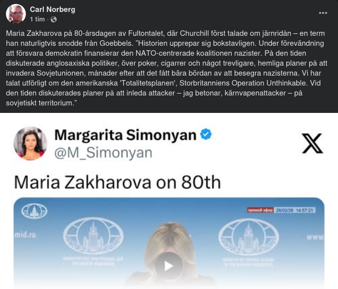 Zakharova & Ett Par 80-Årsdagar