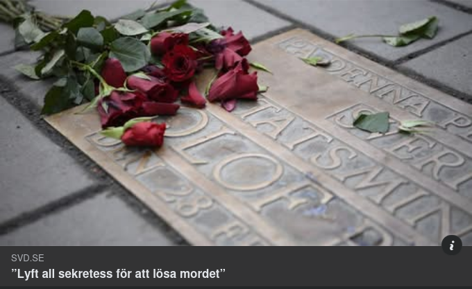 Aldrig En seriös Palmeutredning