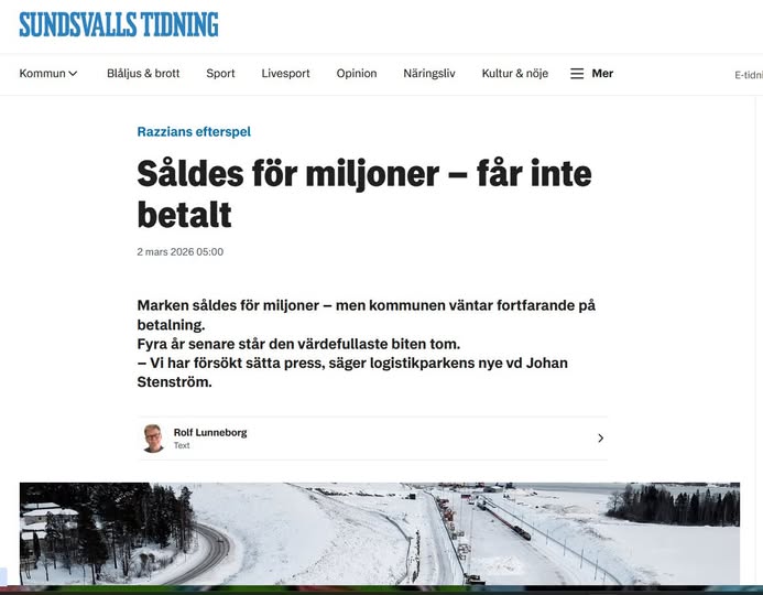 Obetalt I Sundsvall