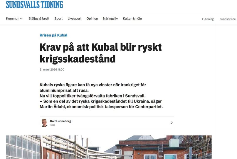 Kubal Som Ryskt Krigsskadestånd..