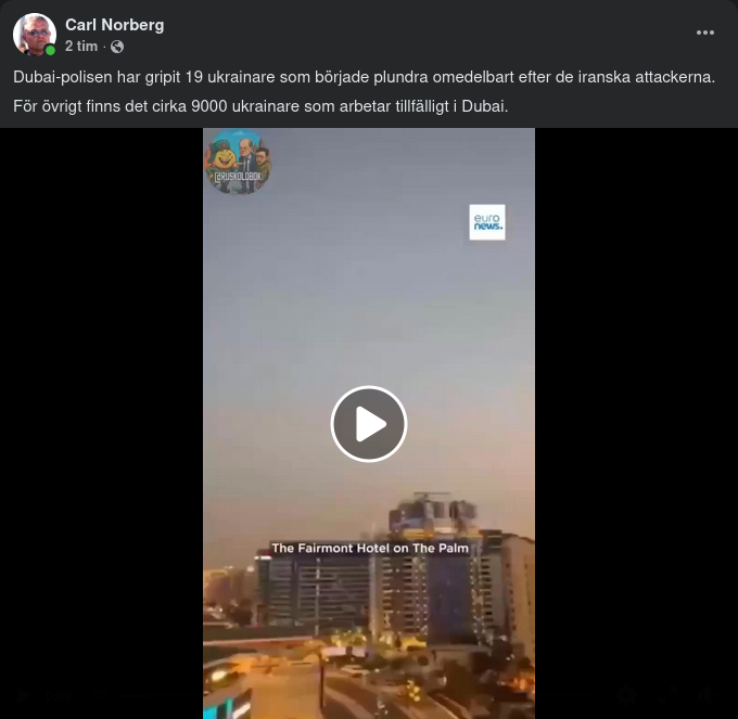 Ukrainska Plundrare Gripna I Dubai