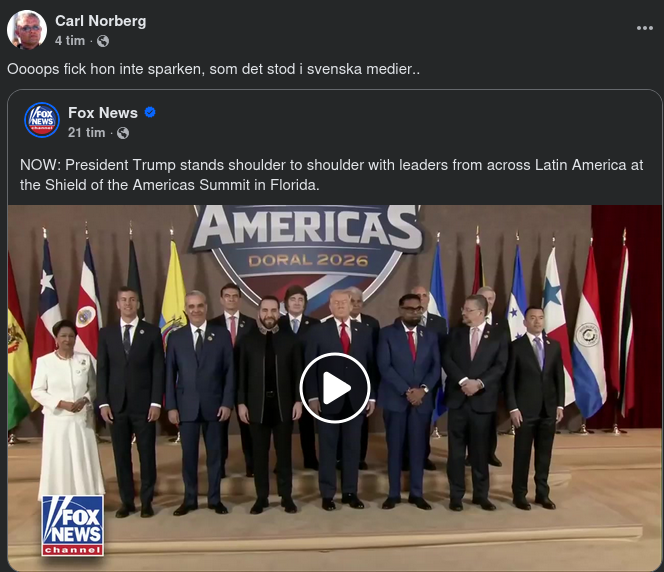 Trump & Latinamerikanska Statsledare