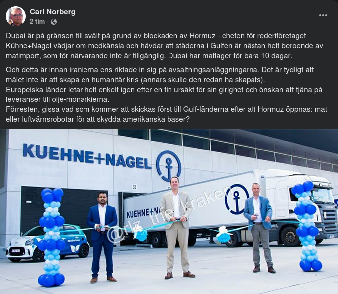 Gulfstatsmatimport & Kühne-Nagel