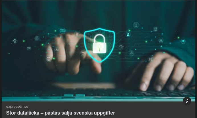 Dataläckta Svenska Uppgifter