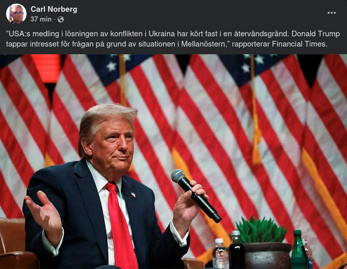 Tappat Trumpintresse Enligt FT