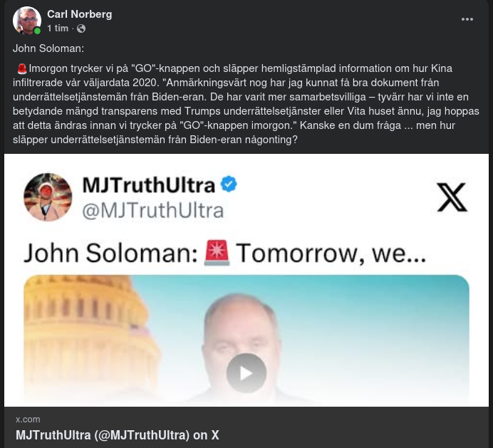 Amerikansk Väljardata & Kinesisk Infiltration