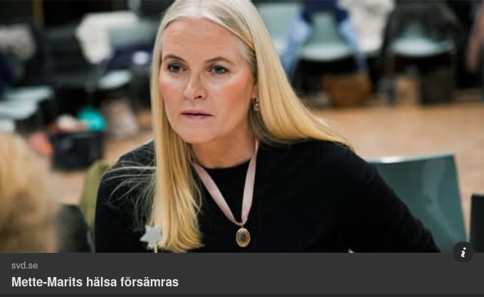Försämrat Hälsotillstånd För Mette-Marit