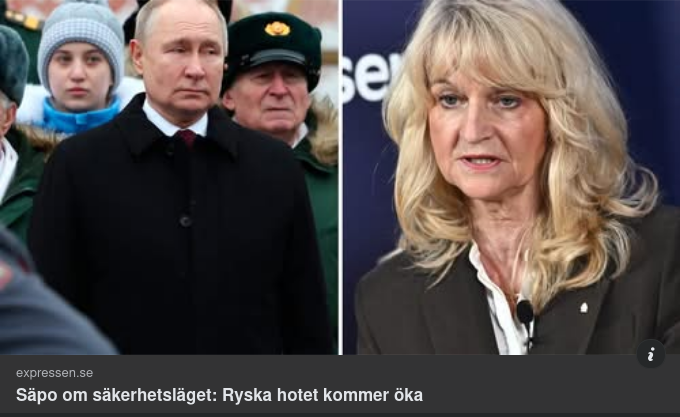 Säpo & Ökade Ryska Hot