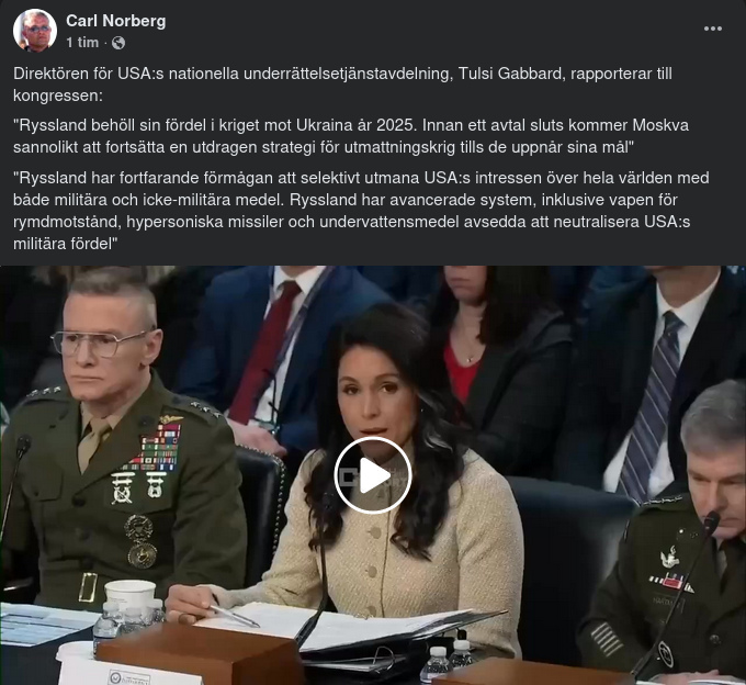 Kongressrapporterande Gabbard