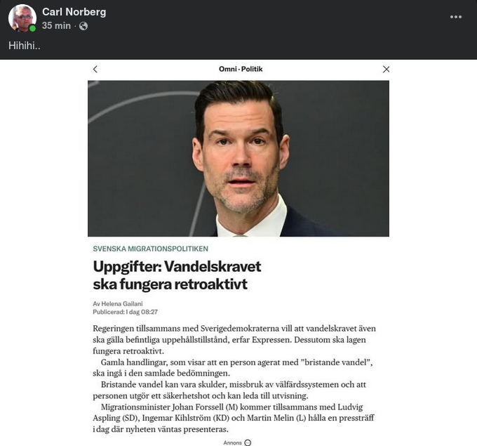 Retroaktivt Vandelskrav