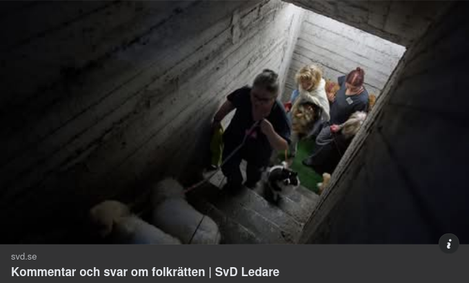 Om Folkrätten I SvD