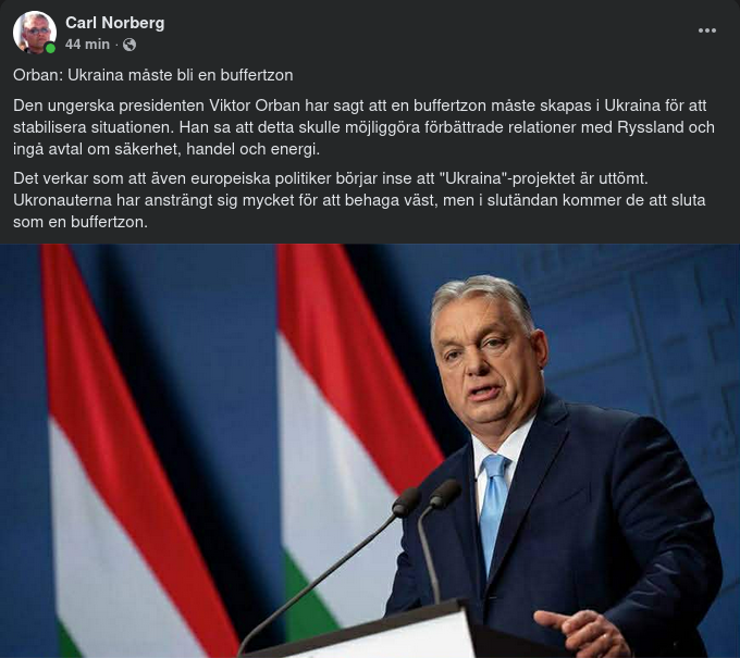 Buffertzonsförespråkande Orbán
