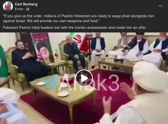 Pakistanska Klanledare I Möte Med Irans Ambassadör