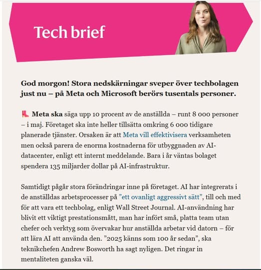 Techbolagsnedskärningar