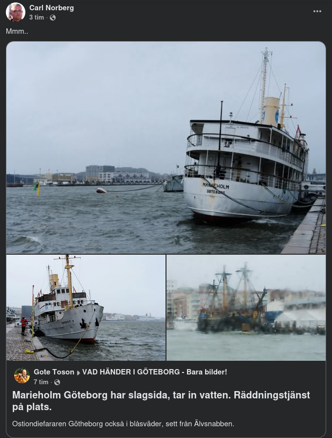 Blåsväder I Hamn