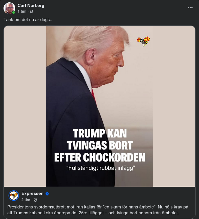 Ordchockande Trump