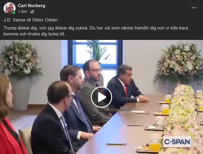 Vance Hos Orbán