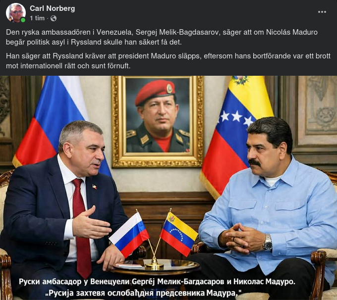 Ryssland Om Maduro