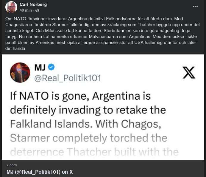 Falklandsöarna..