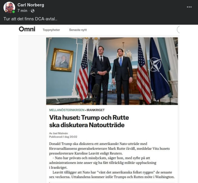 Trump & Rutte ska Diskutera Natoutträde