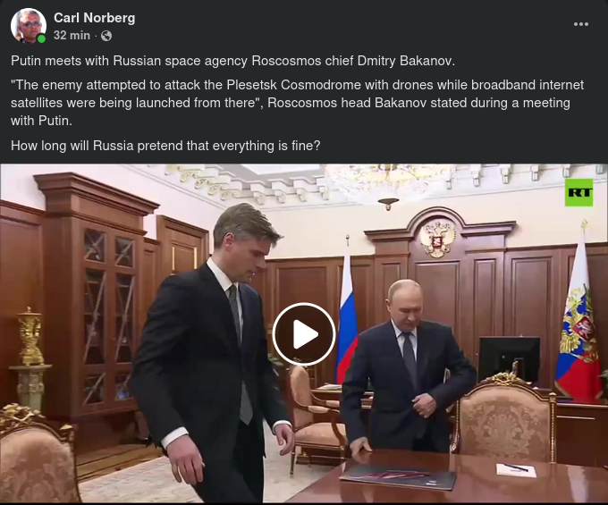 Underrättad Putin