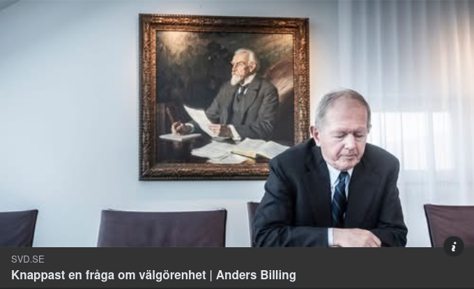 Wallenbergssfärens Stegraräddning I SvD