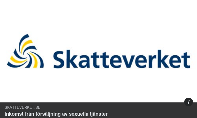 Skatteverket & Inkomst Från Försäljning Av Sexuella Tjänster