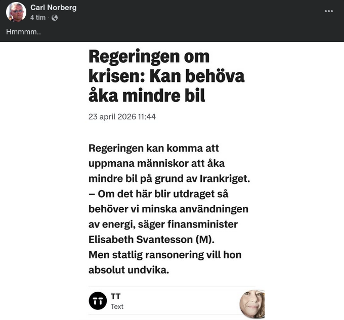 Möjlig Bilåkningsuppmaning