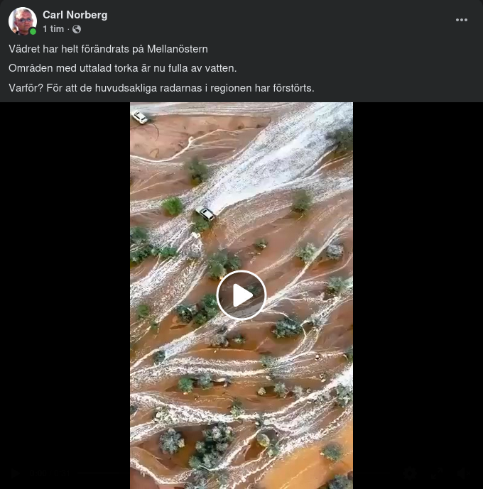 Förändrat Mellanösternväder