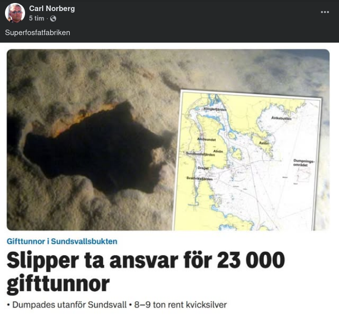 Ansvarsfria Gifttunnor Utanför Sundsvall