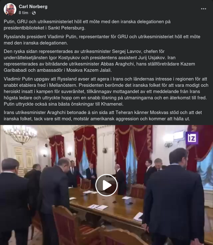 Iranmöte I St. Petersburg